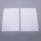 Globleland Sponge EVA Sheet Foam Paper Sets, With Double Adhesive Back, Antiskid, Rectangle, White, 30x21x0.3cm