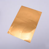 Globleland Waterproof A4 Self Adhesive Laser Sticker, with Adhesive Back, for DIY Card Craft Paper, Rectangle, Gold, 29.7x21x0.02cm