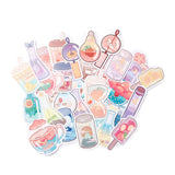 Globleland Colorful Cartoon Stickers, Vinyl Waterproof Decals, for Water Bottles Laptop Phone Skateboard Decoration, Drink Pattern, 5.9x2.3x0.02cm,50pcs/bag