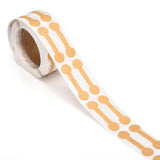 Globleland Self-Adhesive Kraft Paper Gift Tag Stickers, Adhesive Labels, Navajo White, Tag: 42x11mm, 500pcs/roll