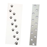 Globleland Dog Footprint Carbon Steel Cutting Dies Stencils, for DIY Scrapbooking/Photo Album, Decorative Embossing DIY Paper Card, Matte Platinum Color, 15.2x2.6x0.08cm