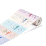 Globleland Thank You for Your Purchase Label Stickers Rolls, Rectangular Stickers for Small Business, Flower Pattern, 10.5x3.4cm