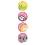 Globleland Reward Stickers, Round Animal Encouragement Stickers for Kids , Animal Pattern, 6.5x2.8cm