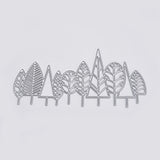 Globleland Carbon Steel Cutting Dies Stencils, for DIY Scrapbooking/Photo Album, Decorative Embossing DIY Paper Card, Tree, Matte Platinum Color, 6.1x13.5cm