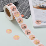 Globleland 1 Inch Thank You for Supporting My Small Business Stickers, Adhesive Roll Sticker Labels, for Envelopes, Bubble Mailers and Bags, Pink, 25mm, 500pcs/roll