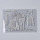 Globleland Plastic Stamps, for DIY Scrapbooking, Photo Album Decorative, Cards Making, Stamp Sheets, Building Pattern, 149~151x100x3mm