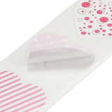 Globleland Self Adhesive Paper Stickers, Heart Sticker Labels, Gift Tag Stickers, Heart Pattern, 2.5x0.1cm, 500pc/roll