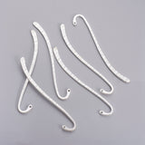 Globleland Tibetan Style Alloy Bookmarks, Silver Color Plated, Lead Free and Cadmium Free, 84x4x2mm, Hole: 2mm, 10pc/set
