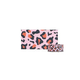 5 Yard Single-Sided Polyester Grosgrain Ribbon, Leopard Print Pattern, Pink, 1-1/2 inch(38mm)