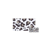 5 Yard Single-Sided Polyester Grosgrain Ribbon, Leopard Print Pattern, White, 1-1/2 inch(38mm)