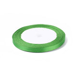 1/4 inch(6mm) Green Satin Ribbon for Hairbow DIY Party Decoration