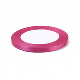 1/4 inch(6mm) Fuchsia Satin Ribbon for Hairbow DIY Party Decoration