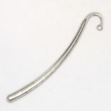 Globleland Antique Silver Tibetan Style Bookmark Findings, Lead Free and Cadmium Free, 125x7x2mm, Hole: 3mm, 2pc/set