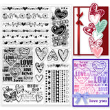 Heart Film Frame Clear Stamps