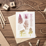 Globleland Custom PVC Plastic Clear Stamps, for DIY Scrapbooking, Photo Album Decorative, Cards Making, Tree, 160x110x3mm