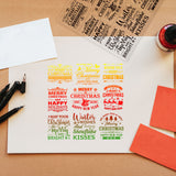 Globleland PVC Plastic Stamps, for DIY Scrapbooking, Photo Album Decorative, Cards Making, Stamp Sheets, Film Frame, Word, 15x15cm