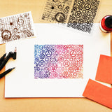 Globleland Custom PVC Plastic Clear Stamps, for DIY Scrapbooking, Photo Album Decorative, Cards Making, Gear, 160x110x3mm