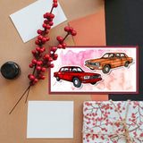 Globleland Custom PVC Plastic Clear Stamps, for DIY Scrapbooking, Photo Album Decorative, Cards Making, Car, 160x110x3mm