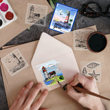 Globleland 4Pcs 4 Styles PVC Stamp, for DIY Scrapbooking, Lighthouse, 55x55mm, 1pc/style