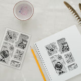 Globe Background Clear Stamps