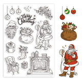 Globleland PVC Stamps, for DIY Scrapbooking, Photo Album Decorative, Cards Making, Stamp Sheets, Film Frame, Christmas Socking, 21x14.8x0.3cm