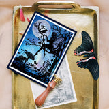 Globleland Custom PVC Plastic Clear Stamps, for DIY Scrapbooking, Photo Album Decorative, Cards Making, Angel & Fairy, 160x110x3mm