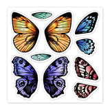 Globleland PVC Sakura Stamp, for DIY Scrapbooking, Butterfly, 100x100mm