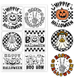 Globleland Custom PVC Plastic Clear Stamps, for DIY Scrapbooking, Photo Album Decorative, Cards Making, Halloween Themed Pattern, 160x110x3mm