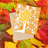 Globleland Autumn Theme Carbon Steel Cutting Dies Stencils, for DIY Scrapbooking, Photo Album, Decorative Embossing Paper Card, Stainless Steel Color, Maple Leaf & Pumpkin Pattern, Mixed Patterns, 90~157x70~97x0.8mm, 6pcs/set