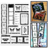 Globleland PVC Stamps, for DIY Scrapbooking, Photo Album Decorative, Cards Making, Stamp Sheets, Film Frame, Others, 21x14.8x0.3cm