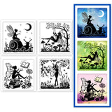 Fairy PVC Stamp, 4Pcs/Set
