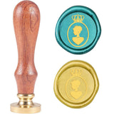 Lady avatar-3 Wood Handle Wax Seal Stamp - Globleland