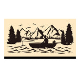 Lake Fishing Rectangle Wax Seal Stamps - Globleland
