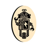 Robot-1 Oval Wax Seal Stamps