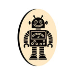 Robot-3 Oval Wax Seal Stamps - Globleland