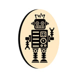 Robot Oval Wax Seal Stamps - Globleland