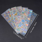 Globleland 6Sheets 6 Style Epoxy Resin Sticker, for Scrapbooking, Travel Diary Craft, Mixed Patterns, 1sheet/style